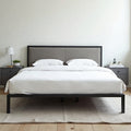 Contemporary Metal Bed - Queen – Luxlighting