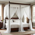 Canopy Bed with Curtains - King – Luxlighting