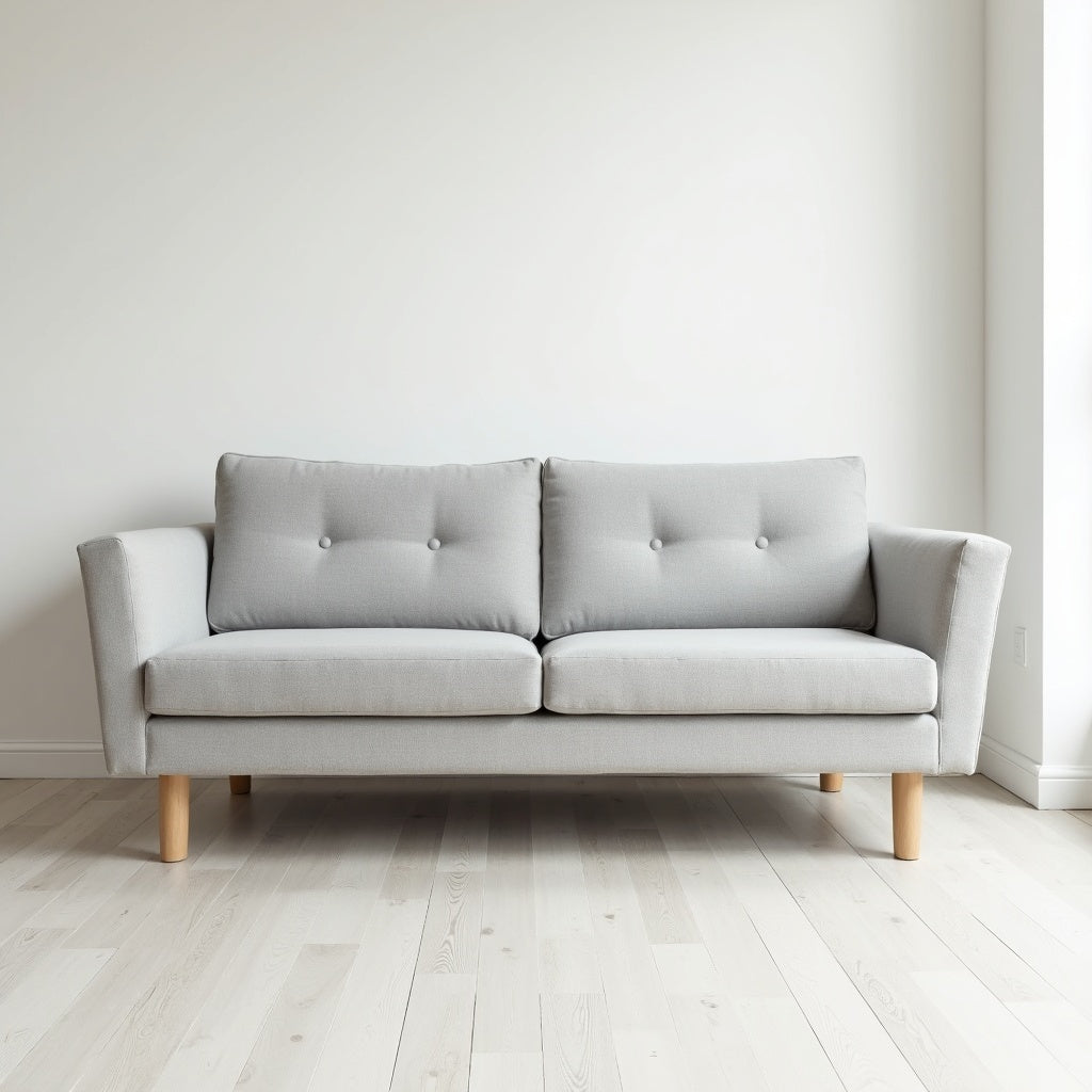 Minimalist Grey 3-Seater Sofa – Luxlighting