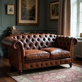 Leather Chesterfield Sofa - 2 Seater – Luxlighting