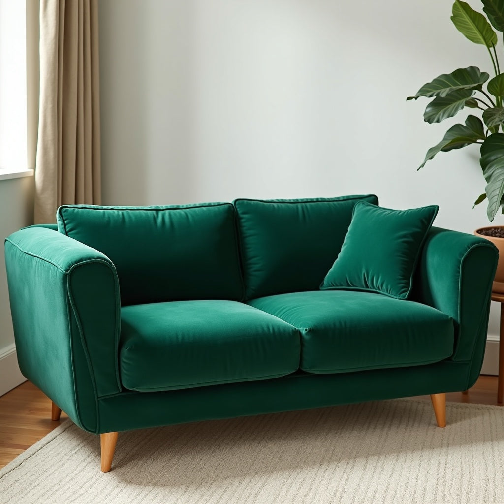 Velvet Mid-Century Sofa – Luxlighting
