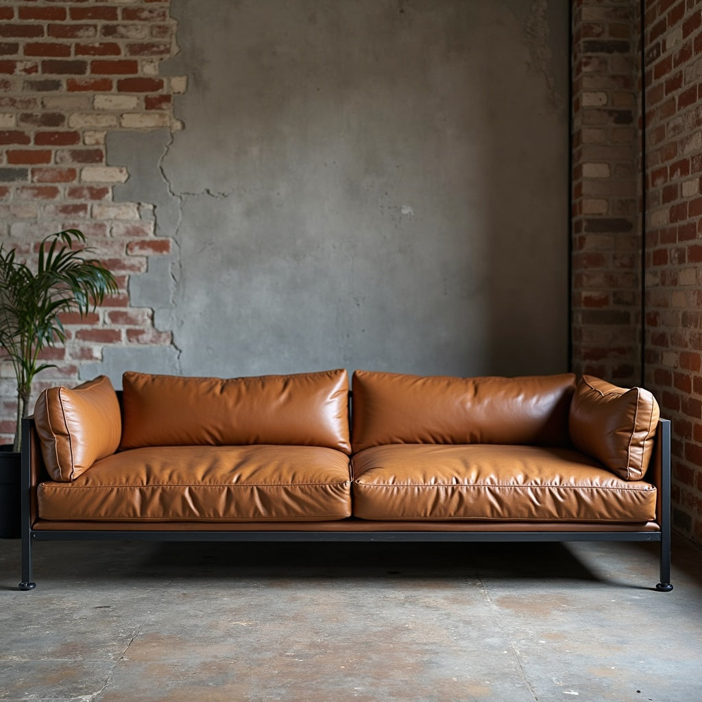 Industrial Loft Sofa - Raw Metal Frame – Luxlighting